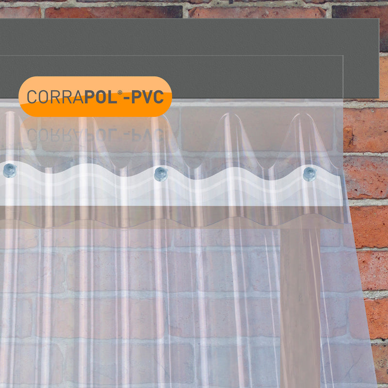 CLEAR AMBER | PVC Wall Flashing | 950mm