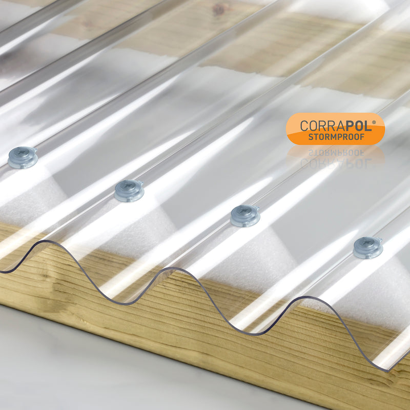 CLEAR AMBER | Corrapol Stormproof High Profile Sheet