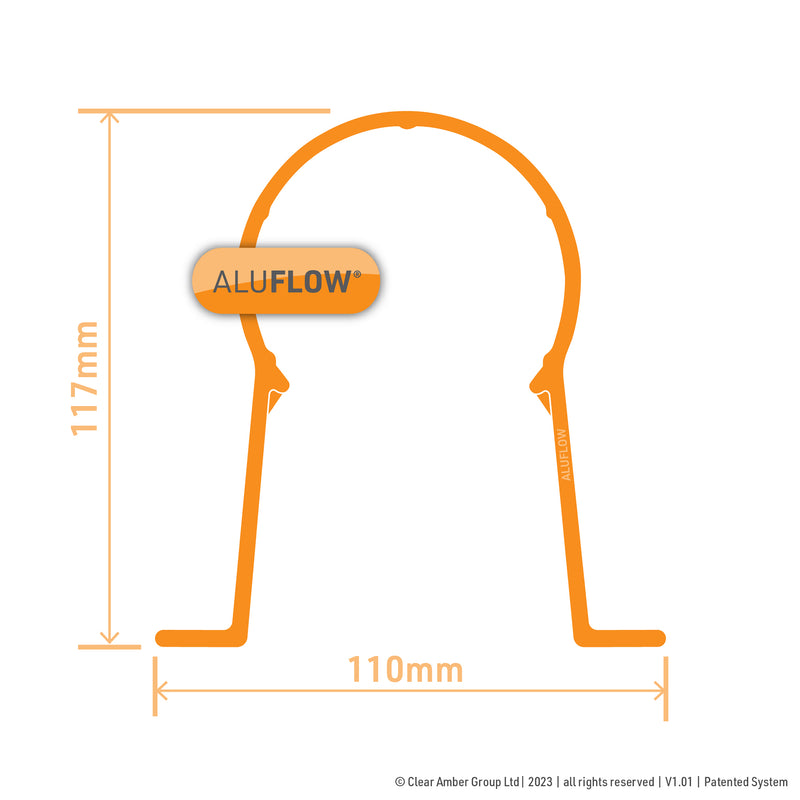 CLEAR AMBER | Aluflow Downpipe Bracket