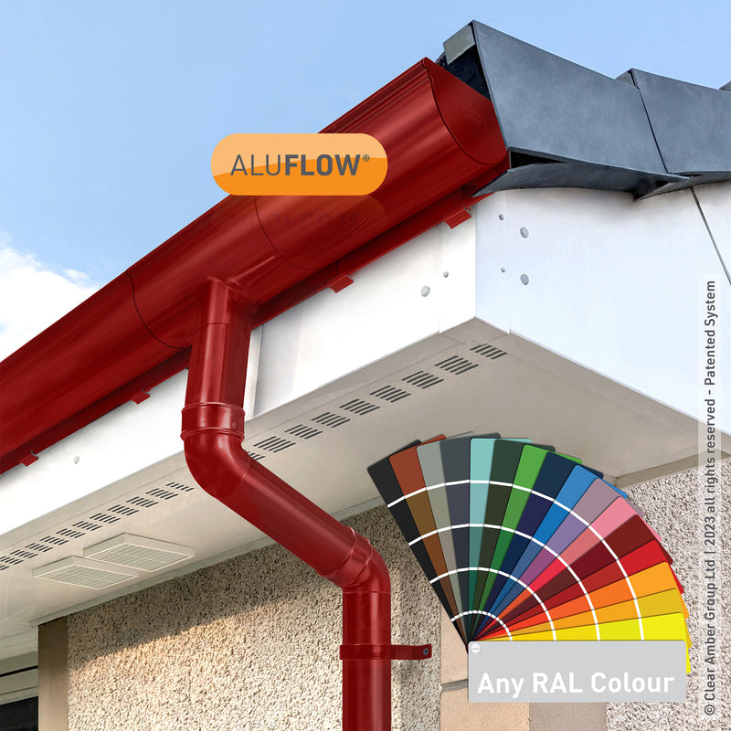 CLEAR AMBER | Aluflow Gutter Deepflow