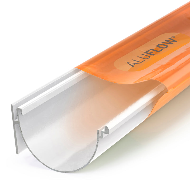 CLEAR AMBER | Aluflow Gutter Deepflow