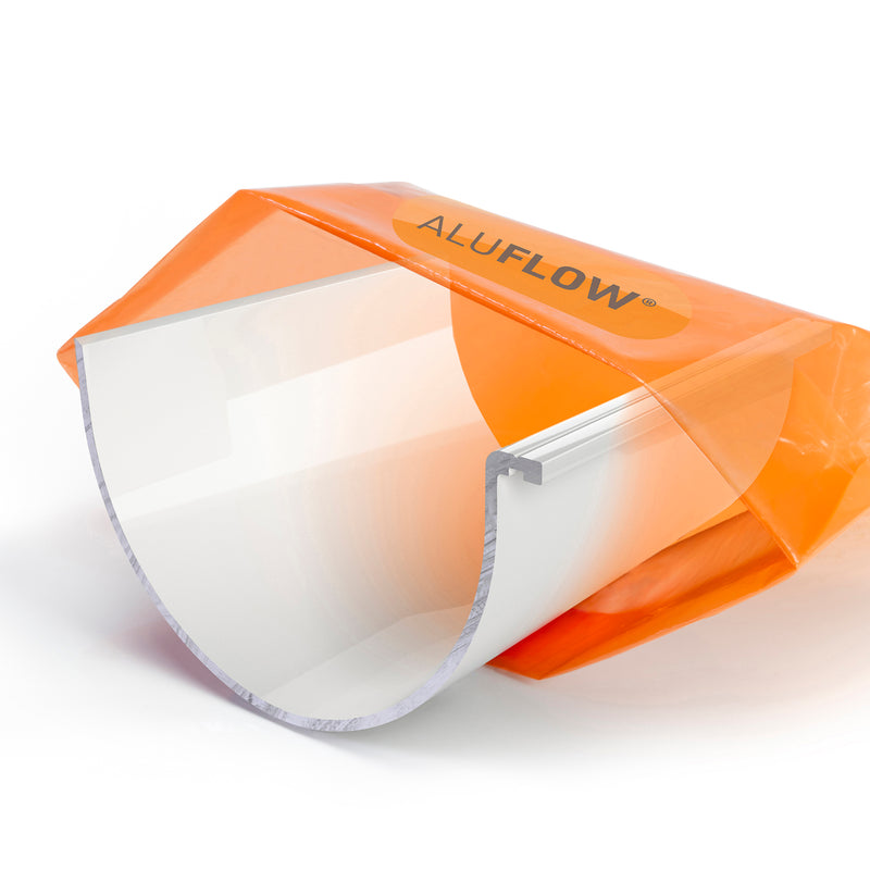 CLEAR AMBER | Aluflow Gutter Deepflow Union