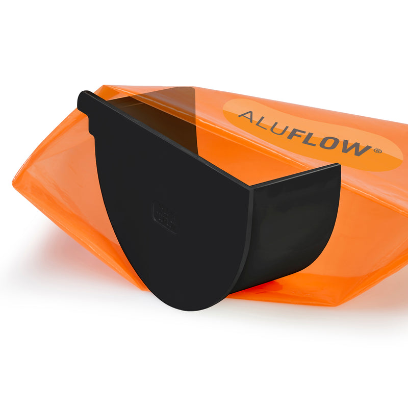 CLEAR AMBER | Aluflow Gutter Deepflow Stopend