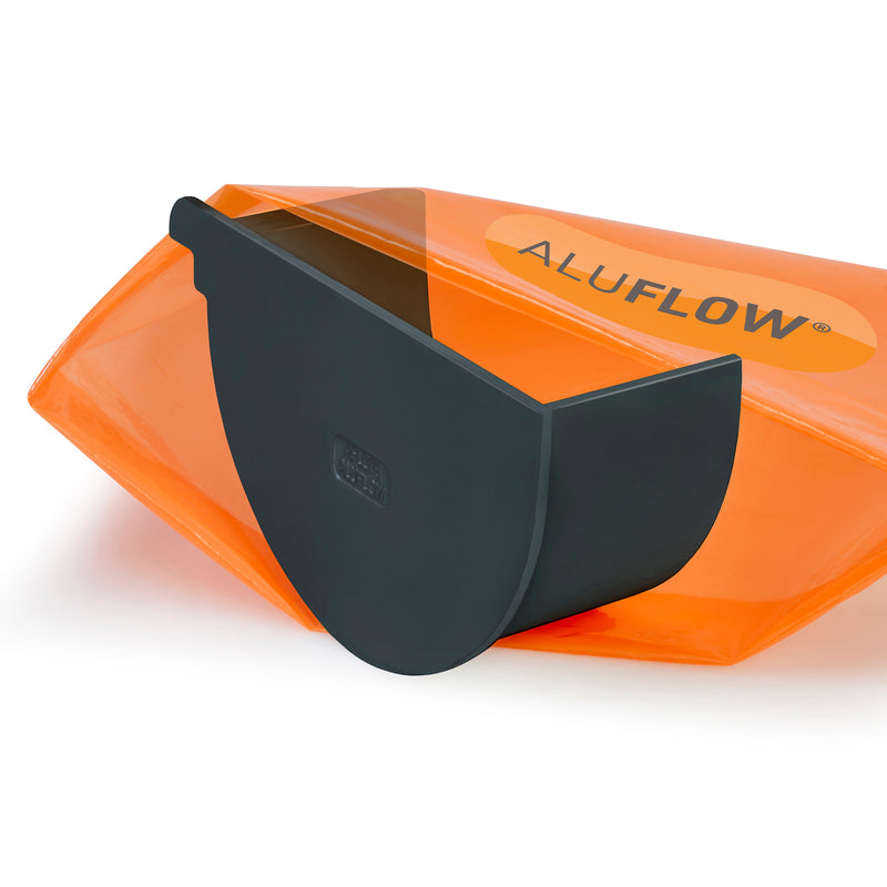 CLEAR AMBER | Aluflow Gutter Deepflow Stopend