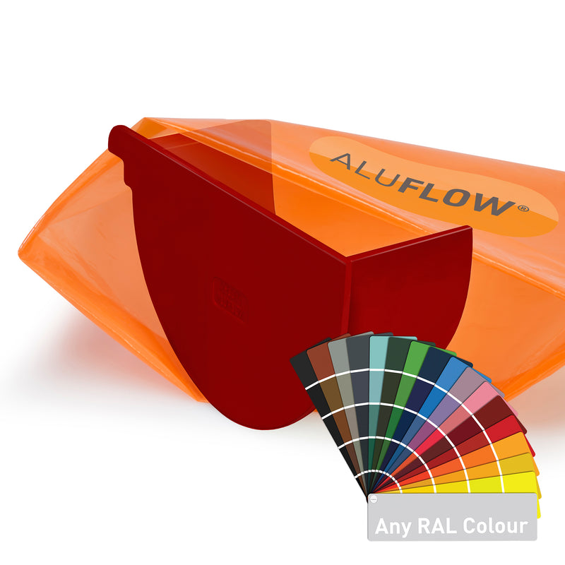 CLEAR AMBER | Aluflow Gutter Deepflow Stopend