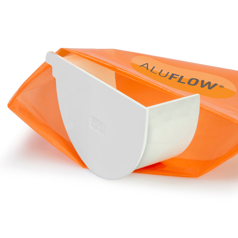 CLEAR AMBER | Aluflow Gutter Deepflow Stopend