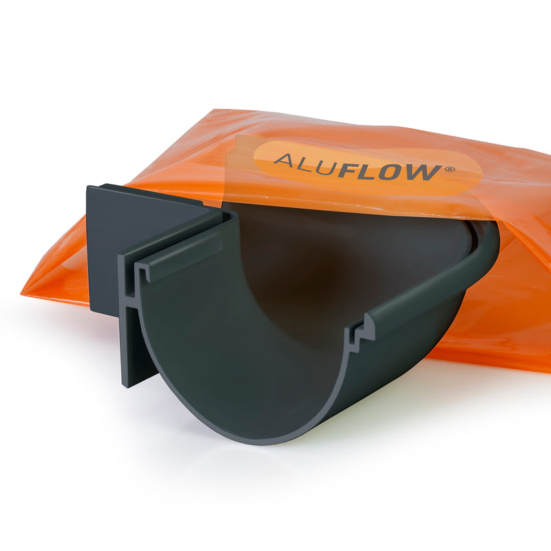 CLEAR AMBER | Aluflow Gutter Deepflow 90 Deg External & Internal Angle