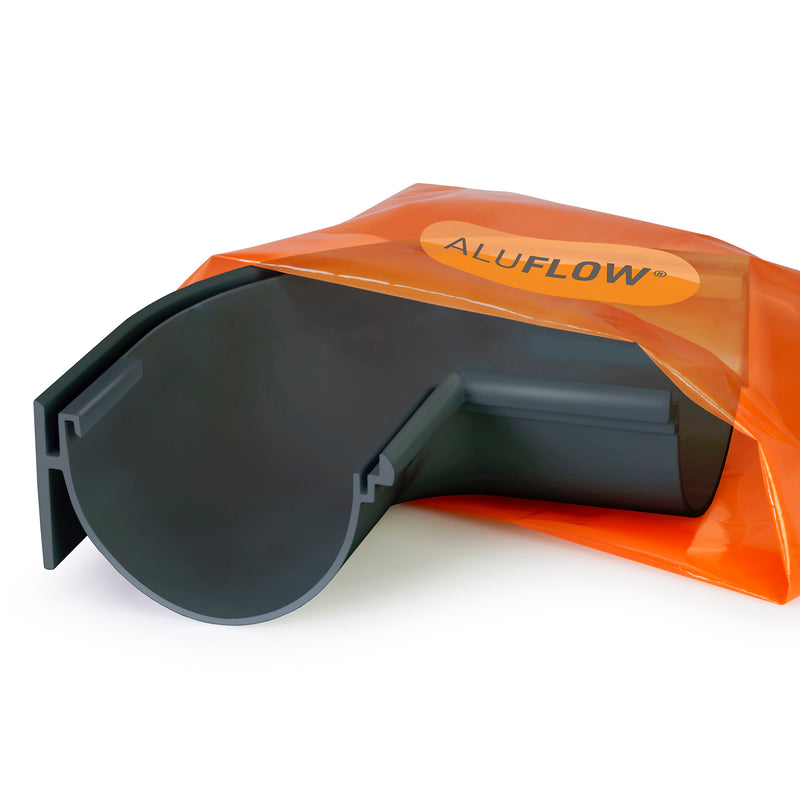 CLEAR AMBER | Aluflow Gutter Deepflow 90 Deg External & Internal Angle