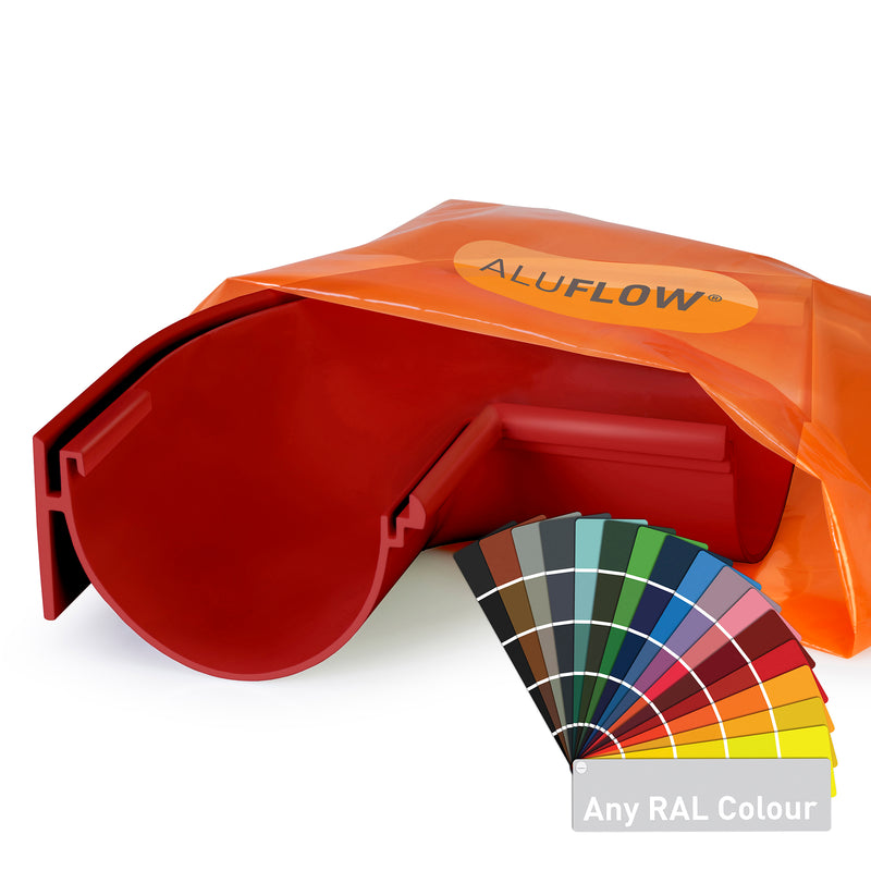 CLEAR AMBER | Aluflow Gutter Deepflow 90 Deg External & Internal Angle