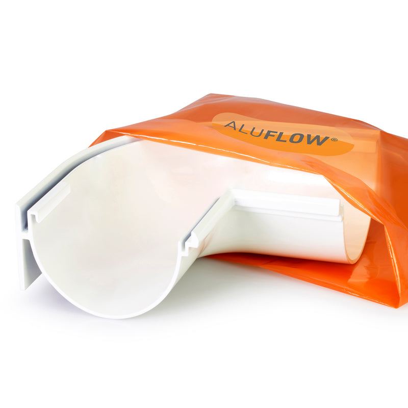 CLEAR AMBER | Aluflow Gutter Deepflow 90 Deg External & Internal Angle