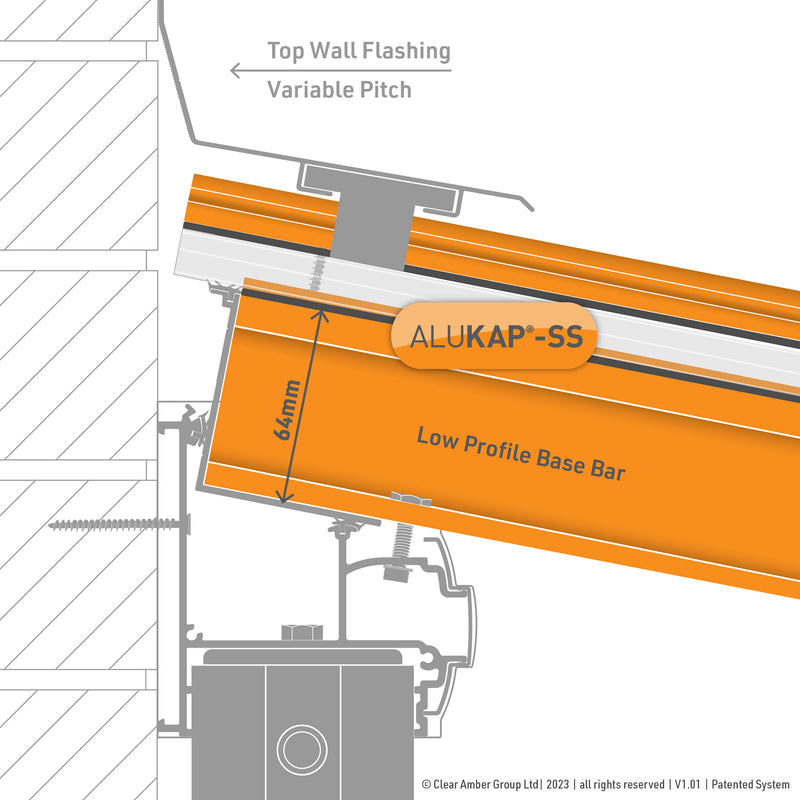 CLEAR AMBER | Alukap-SS Low Profile Bar | 2-6m