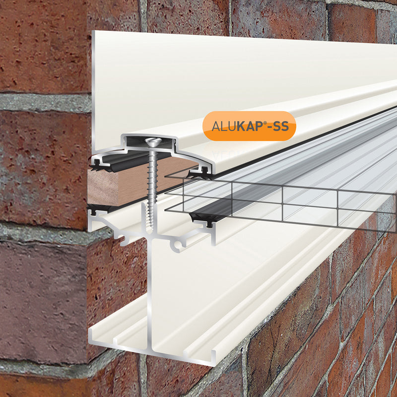 CLEAR AMBER | Alukap-SS Low Profile Wall Bar | 2-6m