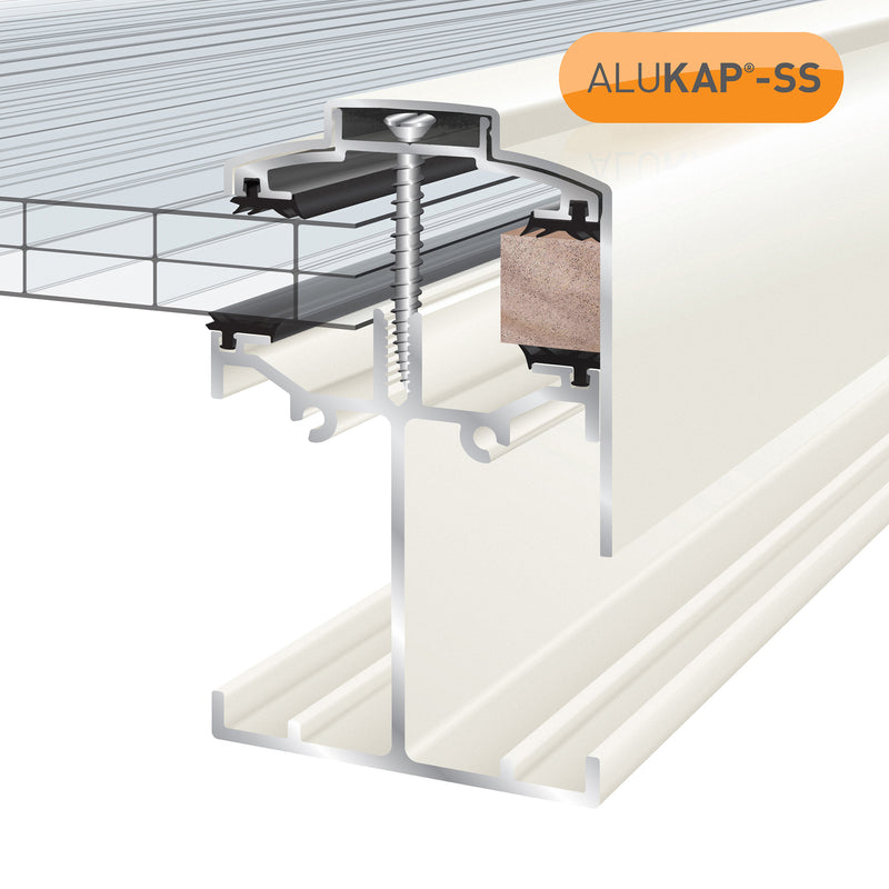 CLEAR AMBER |Alukap-SS Low Profile Gable Bar (2-6m)