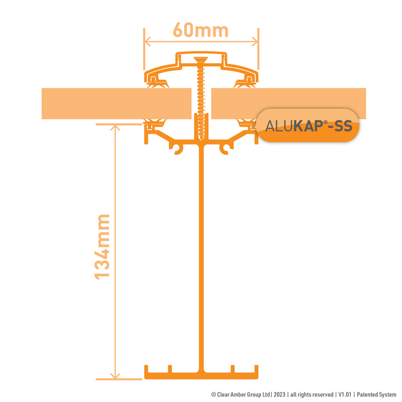 CLEAR AMBER | Alukap-SS High Span Bar | 2-6m