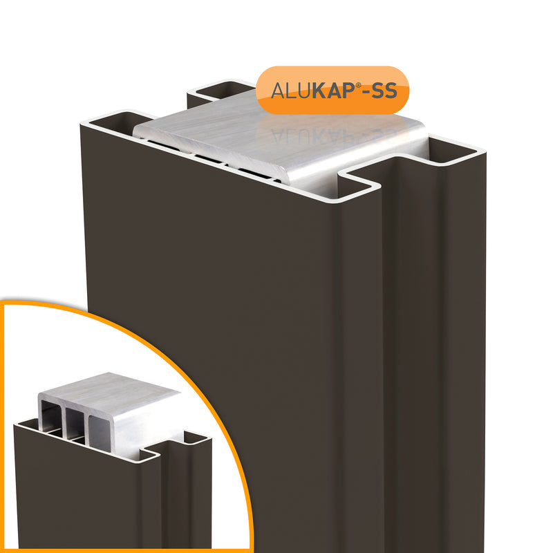 CLEAR AMBER | Alukap-SS Post & Bracket Kit | 3000mm