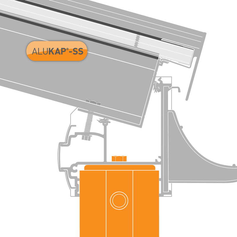 CLEAR AMBER | Alukap-SS Post & Bracket Kit | 3000mm