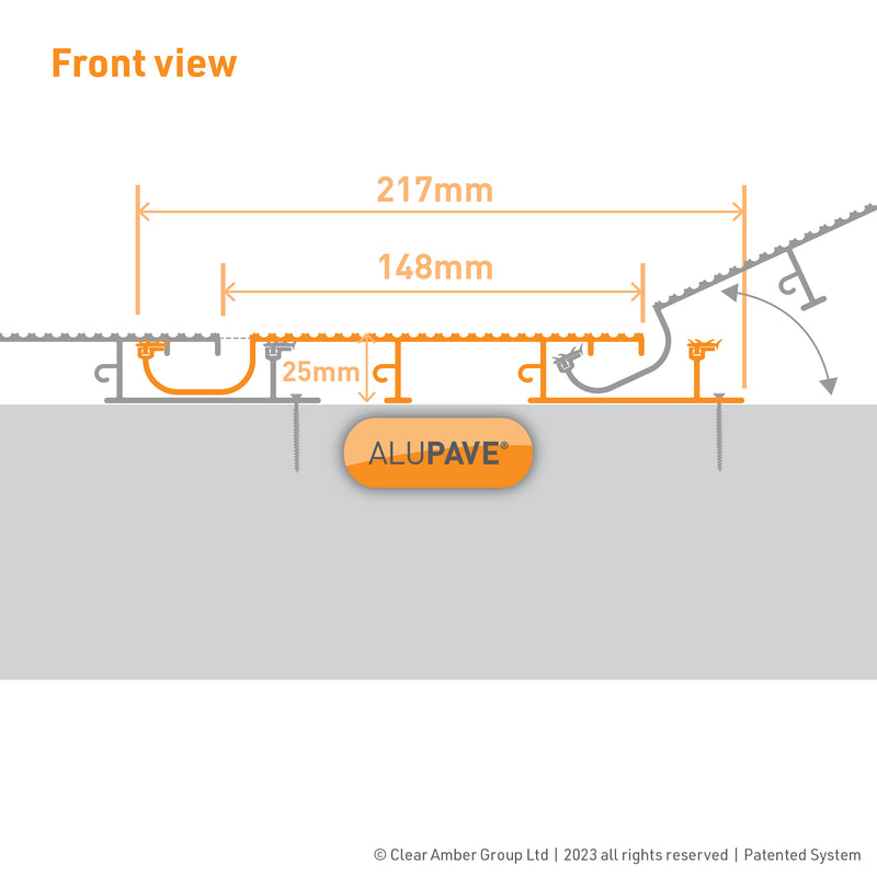 CLEAR AMBER | Alupave Full-Seal Flat Roof & Decking Board