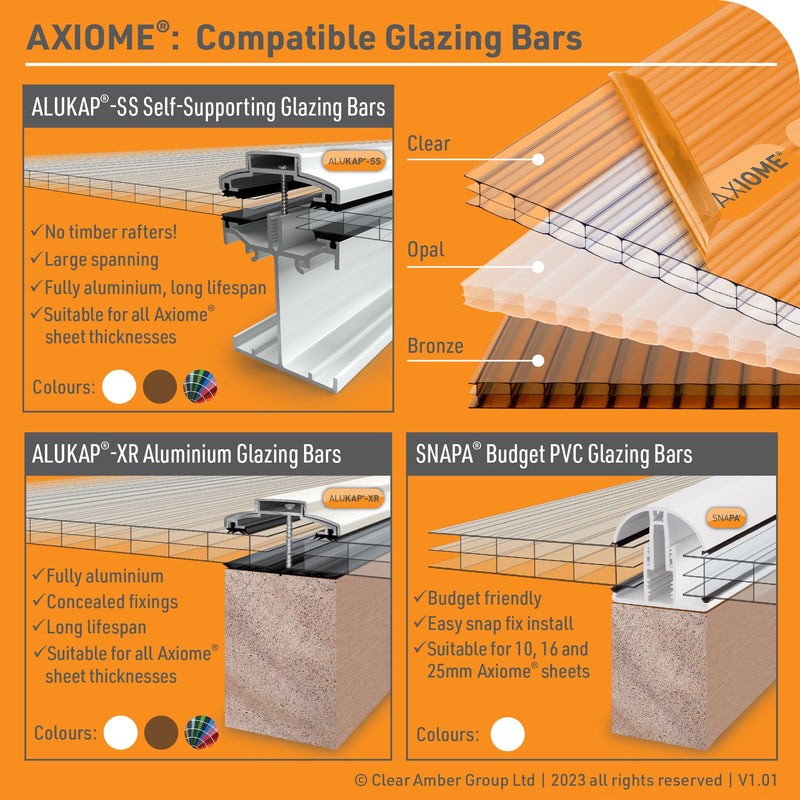 CLEAR AMBER | AXIOME: CLEAR TWINWALL SHEET (6mm)