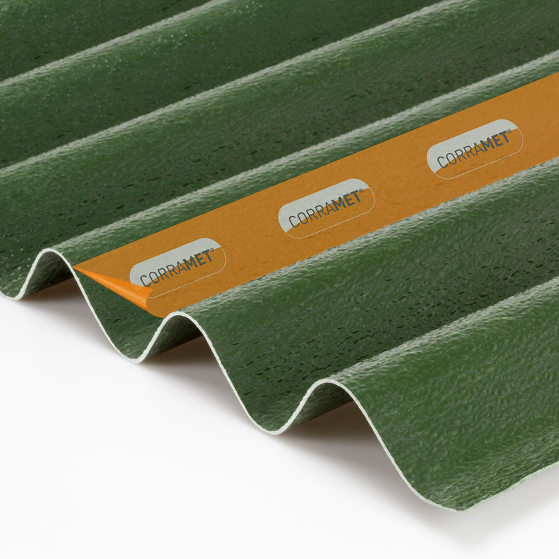 CLEAR AMBER | Corramet Corrugated Roof Sheet (Green)