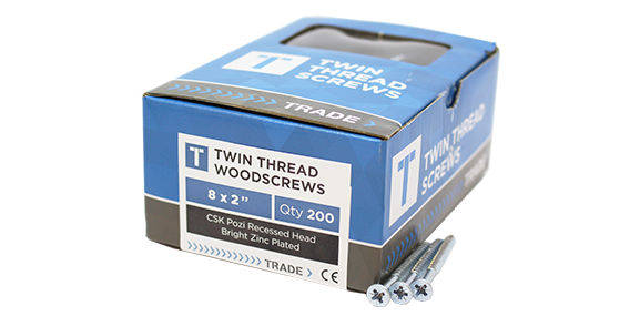 SAMAC | Twinthread Pozi Csk Wood Screws (100)